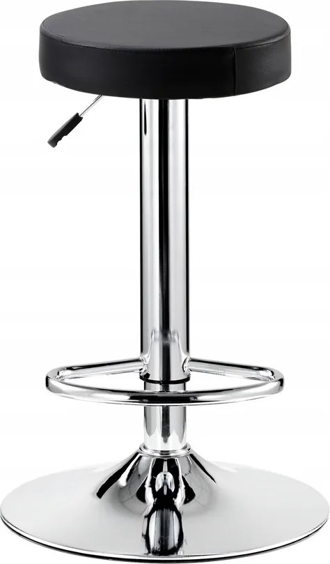 Hoker Bárszék Forgó Szék Állítható Fekete Ökobőr