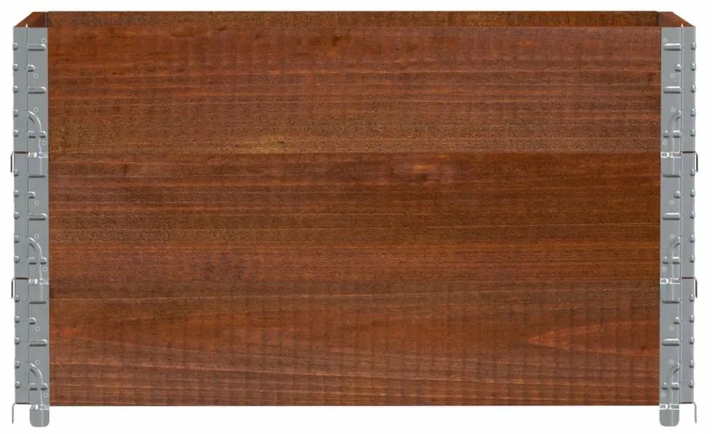 vidaXL barna tömör fenyőfa kerti növénytartó 100 x 50 cm