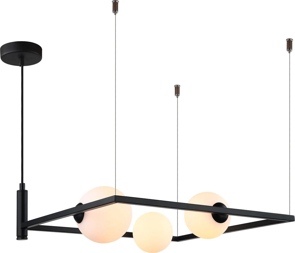 Italux modern függeszték gareth fehér fekete itxmdm-3975/3 bk