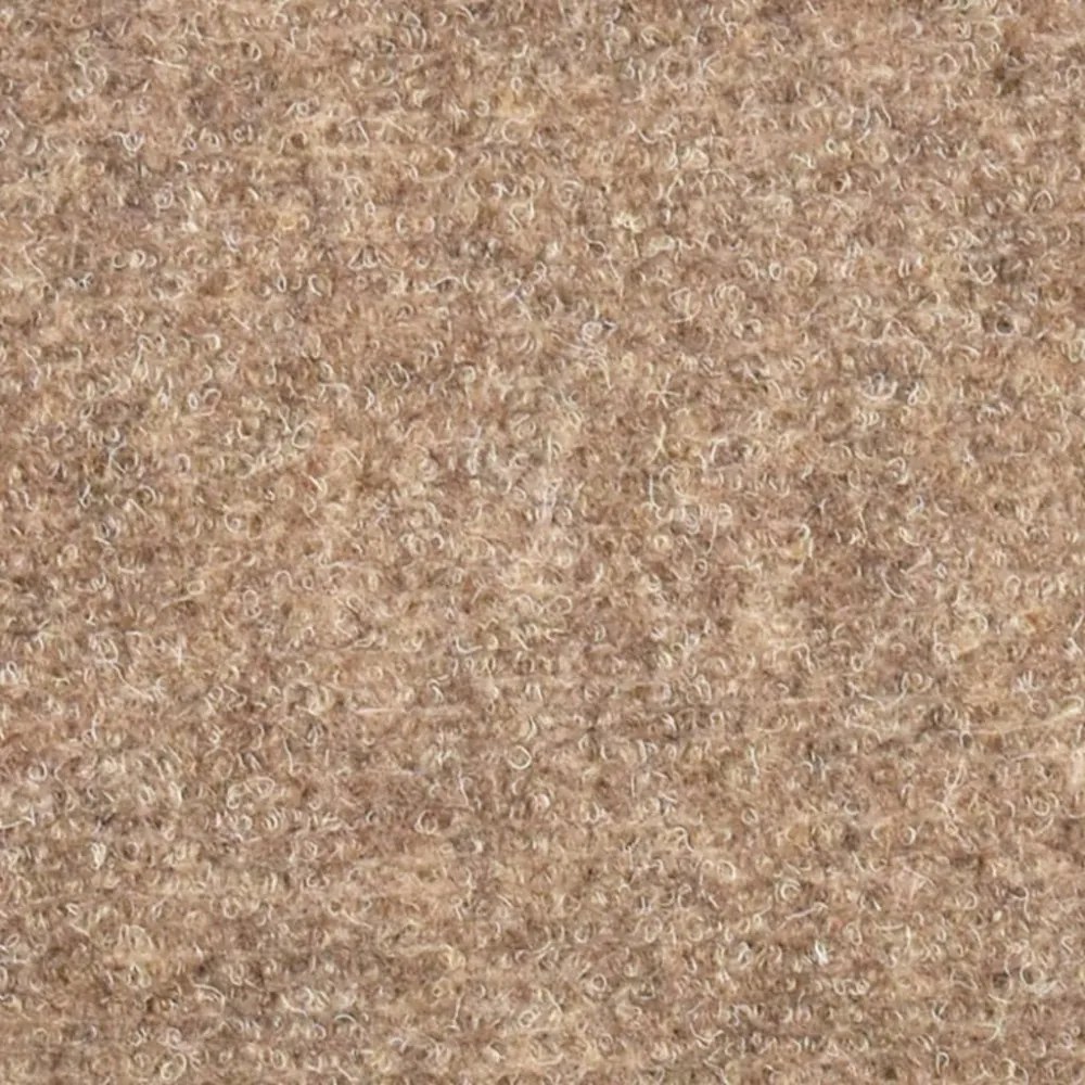 15 db krémszínű tűlyukasztott öntapadó lépcsőszőnyeg 65x21x4 cm