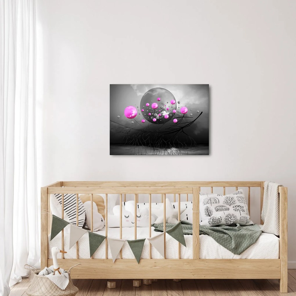 Rózsaszín gömbök képe (70x50 cm)