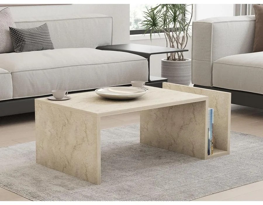 Dohányzóasztal Memo - Travertine