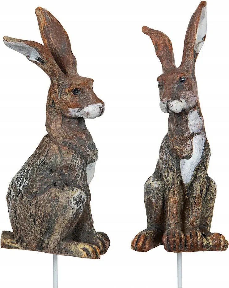 Húsvéti Virágtartó Dekoráció Húsvétra Nyuszi Beszúrható 2 db