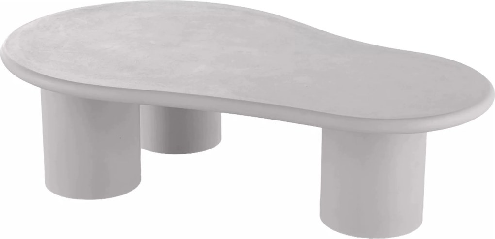 Gisela nappali dohányzóasztal 130 cm - világosszürke