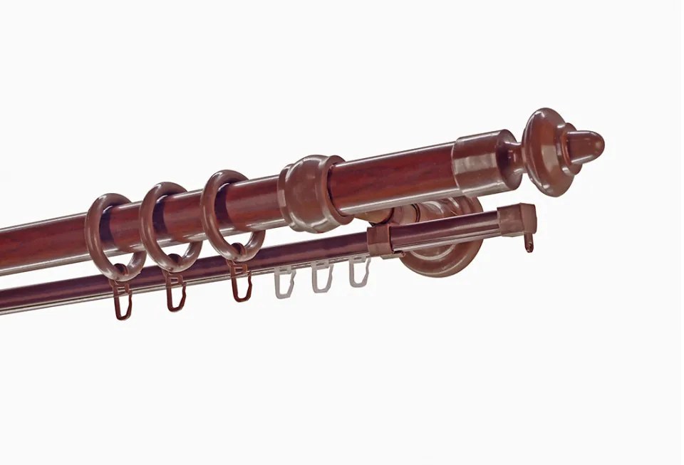 Dió műanyag végzárós rúd karnis 240 cm