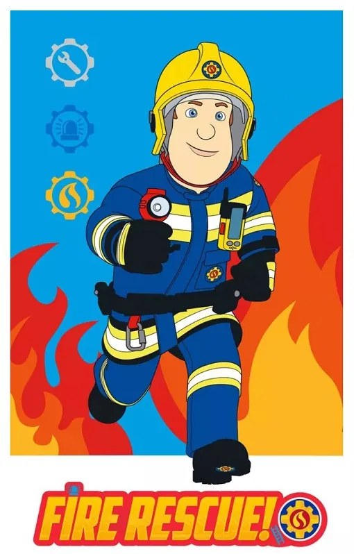 Sam a tűzoltó Rescue kéztörlő, arctörlő, törölköző 30x50 cm