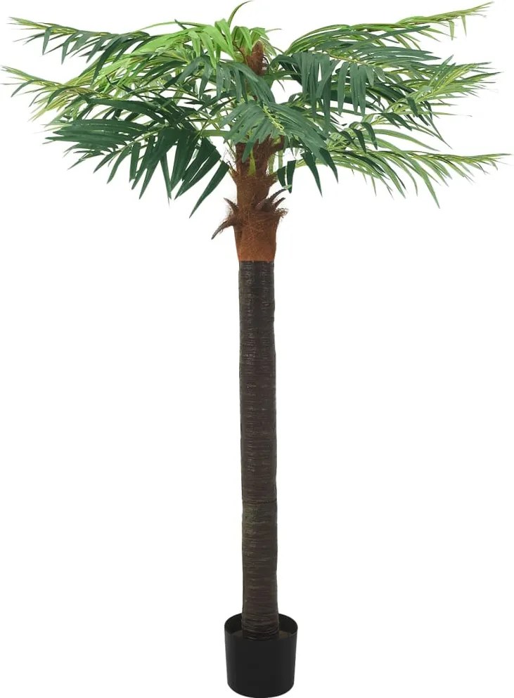 vidaXL zöld cserepes műdatolyapálma 215 cm