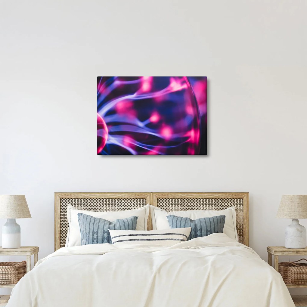 Absztrakt lila kép (70x50 cm)
