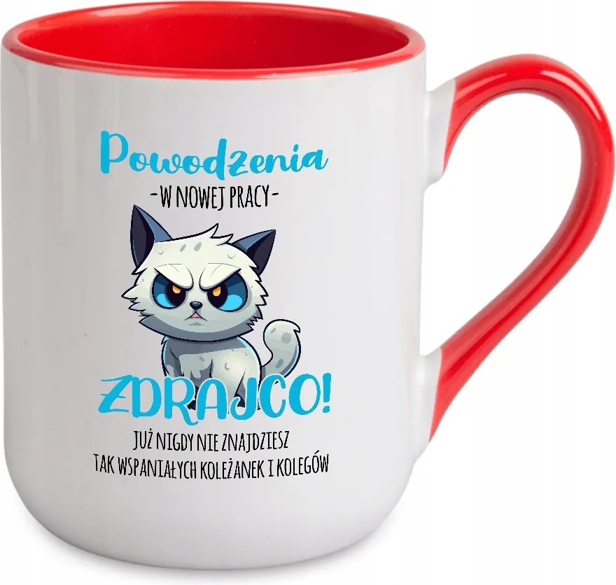 Caffe Bögre 300ml Belső Piros Ajándék Karácsonyra Sok Szerencsét Áruló