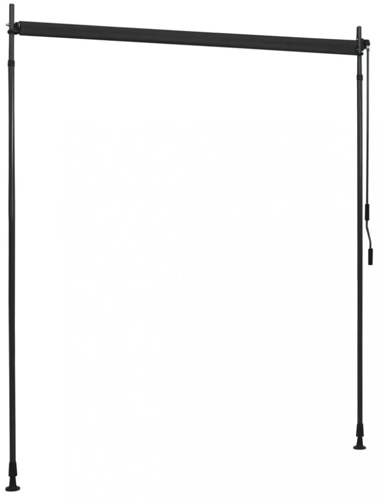 antracitszürke kültéri sötétítő roló 200 x 270 cm