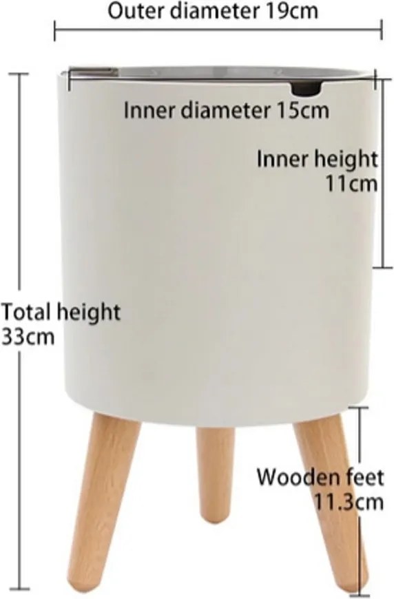 Műanyag önöntözős virágcserép ø 19 cm Calla - Tomasucci