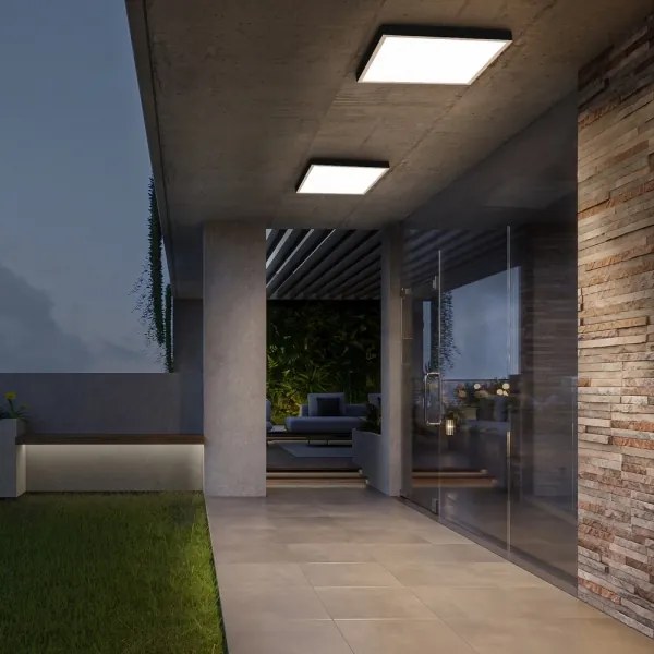 Brilagi -LED fürdőszobai mennyezeti lámpa FRAME LED/50W/230V 60x60 cm IP44 bézs