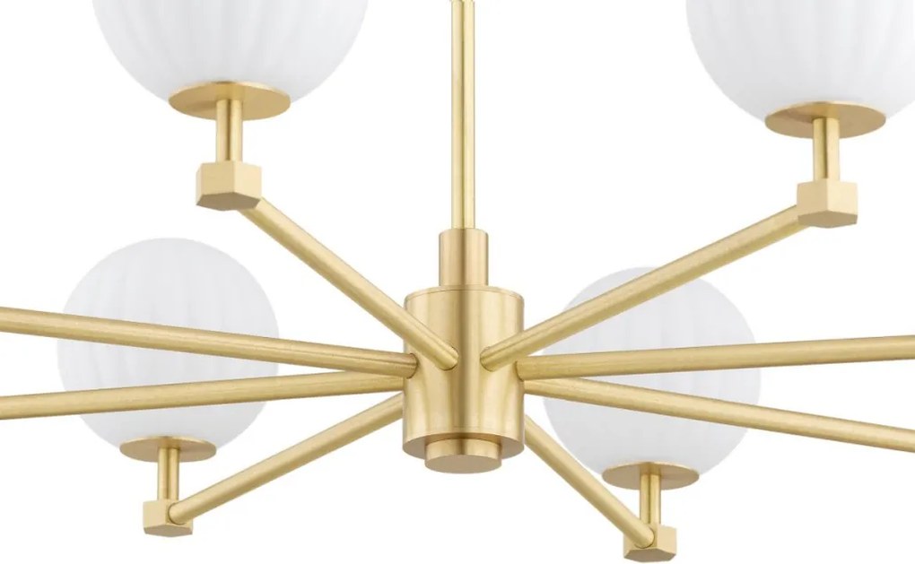 ARGON 5068 PALOMA Glamour Csillár Opál szőnyeg, Csiszolt sárgaréz E14 IP20