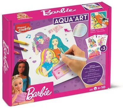 Akvarell festőkészlet, MAPED CREATIV Barbie Aqua Art (IMAC907073)