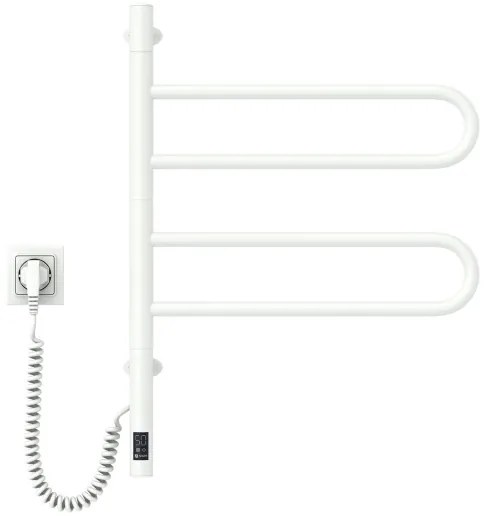 Elektromos törölközőszárító FOUETTE 128W/230V 64,6 cm IP44 fehér