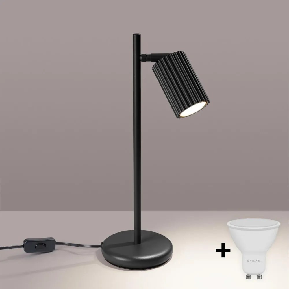 Brilagi - LED asztali lámpa CRESTO 1xGU10/10W/230V fekete