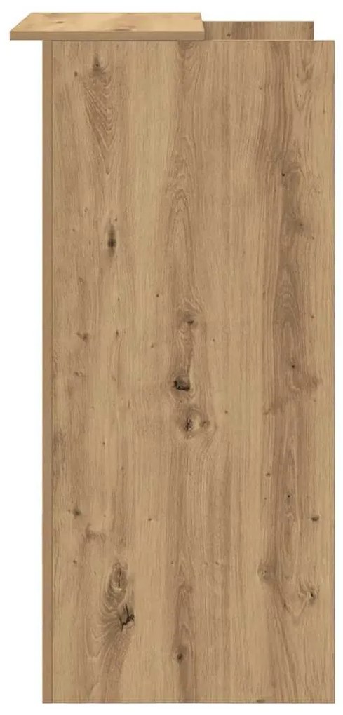 recepciós pult kézműves tölgy 55x50x103,5 cm szerelt fa