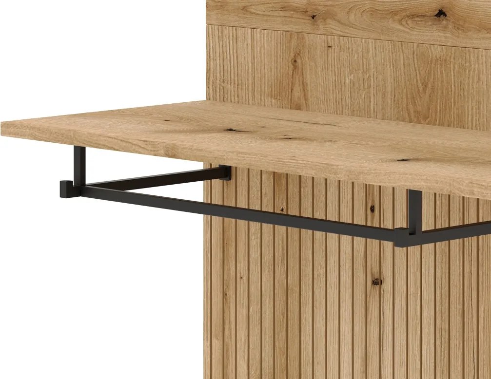 Előszoba bútor szett Evoke tölgy / tablila / grafit színkombinációban – NORDIC C