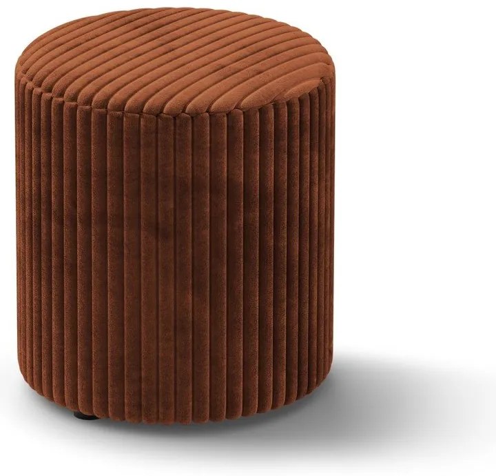 Téglavörös kordbársony puff Dia – Micadoni