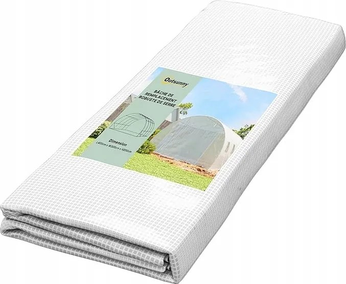 Alagút ponyva 12 m², ponyva 4 x 3 x 2 m 8 ablak feltekerhető ajtó