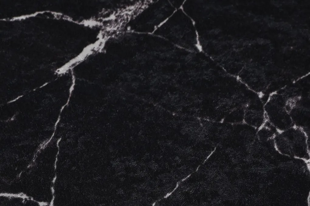 Marble fekete fürdőszobai szőnyeg