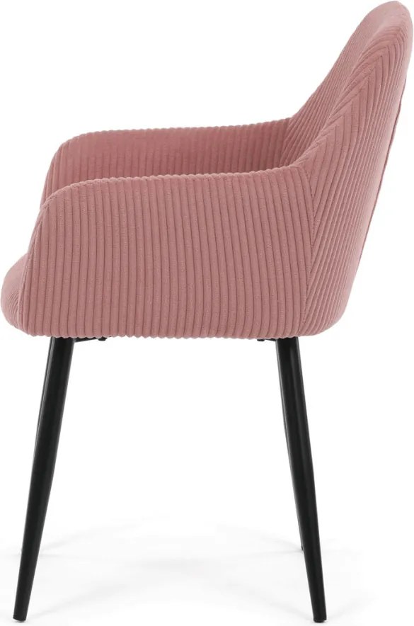 Étkezőszék rózsaszín kordbársony kárpittal – DCH-V4009 PINK6