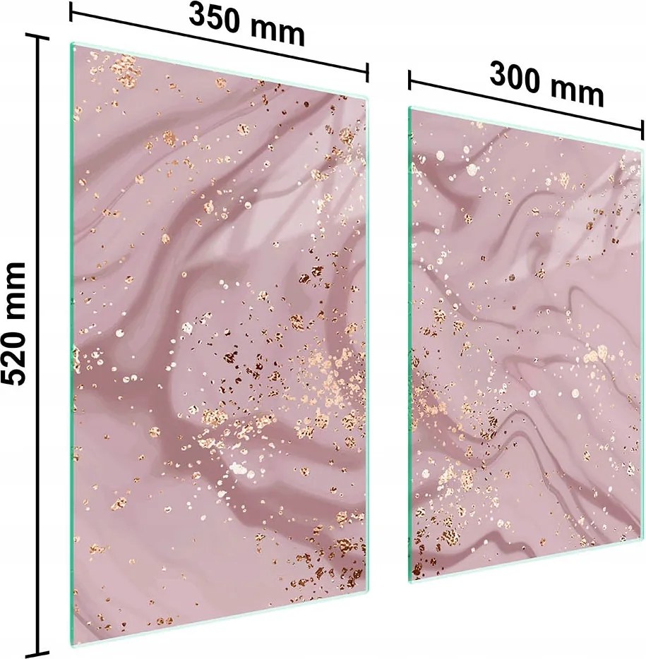 Üveg Konyhai Védőlap 65x52 Márvány