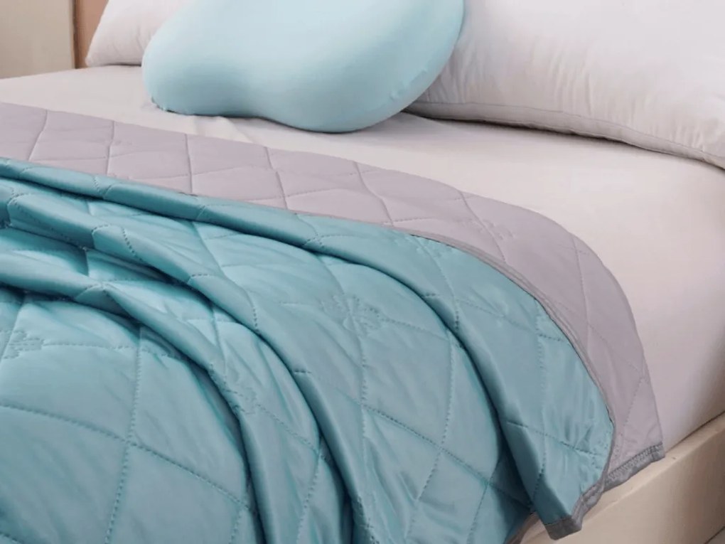 Hűsítő nyári paplan ELARIA, türkiz Méret: 140 x 200 cm