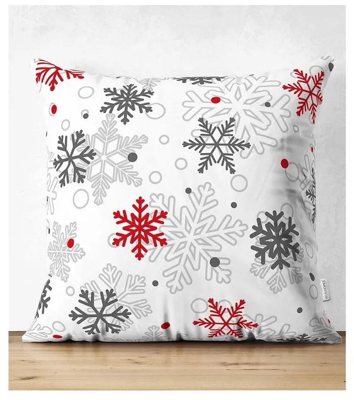 Red Christmas 4 db karácsonyi párnahuzat és asztali futó szett - Minimalist Cushion Covers