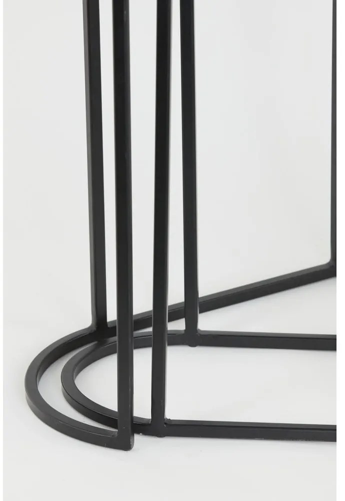 Fém tárolóasztal szett 2 db-os 26x53 cm Bocov – Light &amp; Living