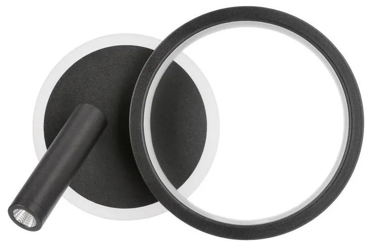 LED fali spotlámpa MONET LED/16W/230V fekete