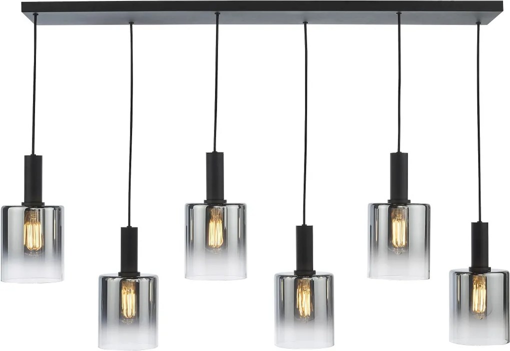 Dar Lighting vintage függeszték savannah matt fekete darsav0622