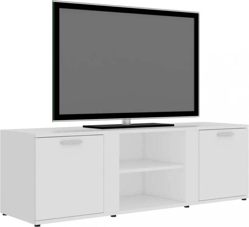 fehér szerelt fa TV-szekrény 120 x 34 x 37 cm