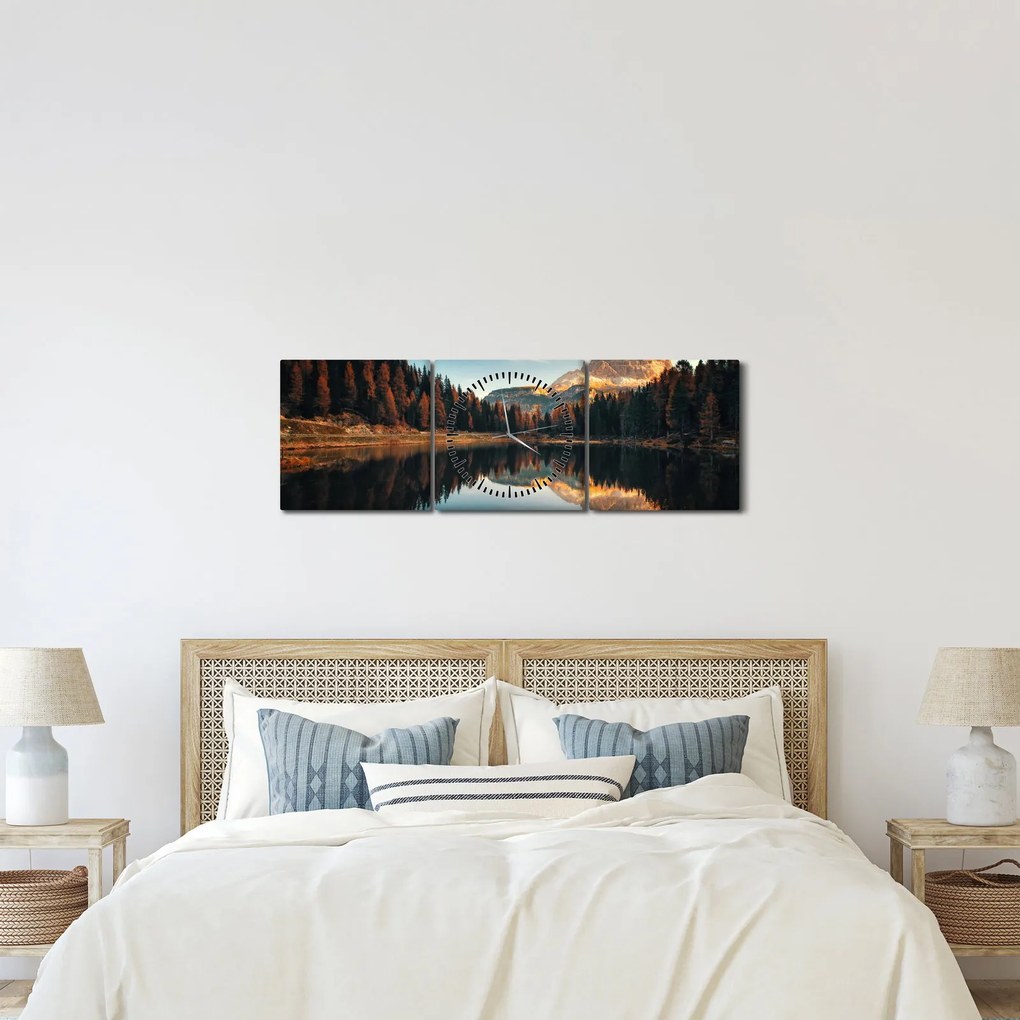 Kép - alpesi, olaszország, dolomitok, Antorno (órával) (90x30 cm)