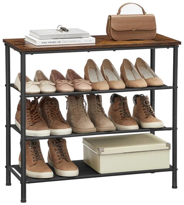 Barna MDF Cipős Szekrény. ABO-E1035 OLW