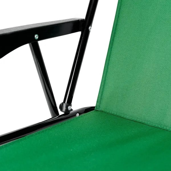 Összecsukható kempingszék zöld