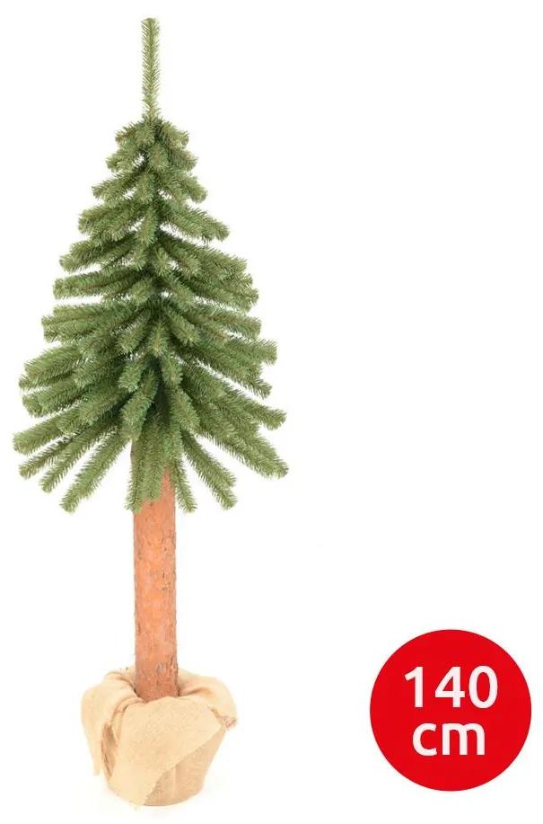 Erbis Karácsonyfa WOOD TRUNK - természetes törzs 140 cm lucfenyő ER0034