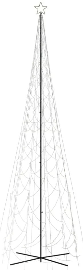 kúp alakú karácsonyfa 3000 meleg fehér LED-del 230 x 800 cm