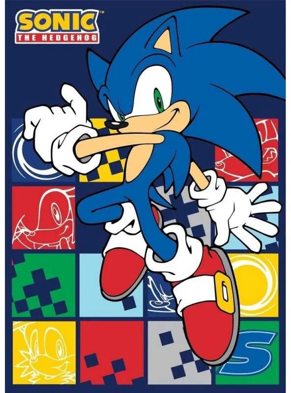 Sonic a sündisznó Blue Blur polár takaró 100x140cm