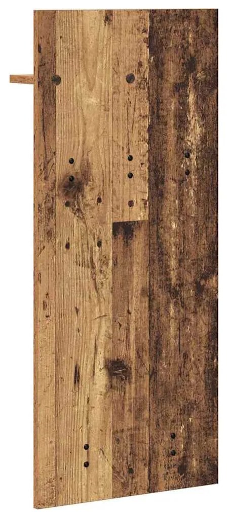 Fali Kabáthorog polcokkal Régi fa 90 x 40 x 10 cm Faanyag