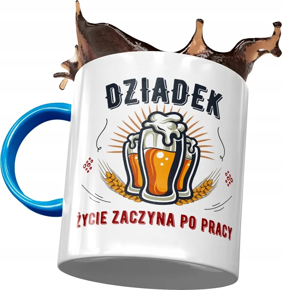 Kék nagypapa bögre Nagypapa napja Ajándék fényképes nyomtatással