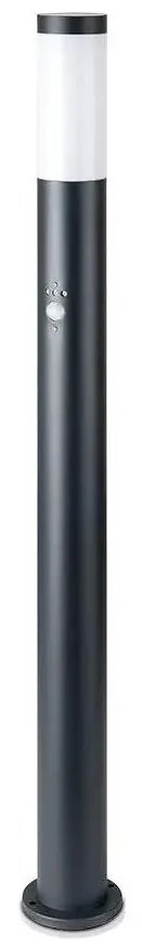 V-Tac Kültéri lámpa érzékelővel 1xE27/60W/230V IP44 110cm antracit VT0472