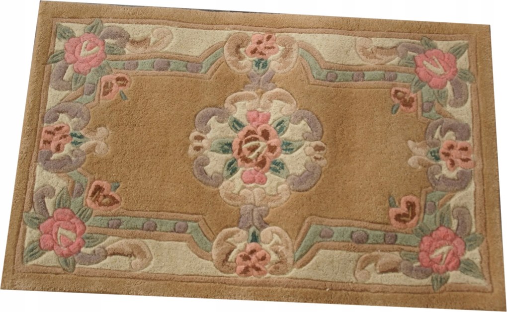 Aubusson gyapjú szőnyeg 46x76 bézs