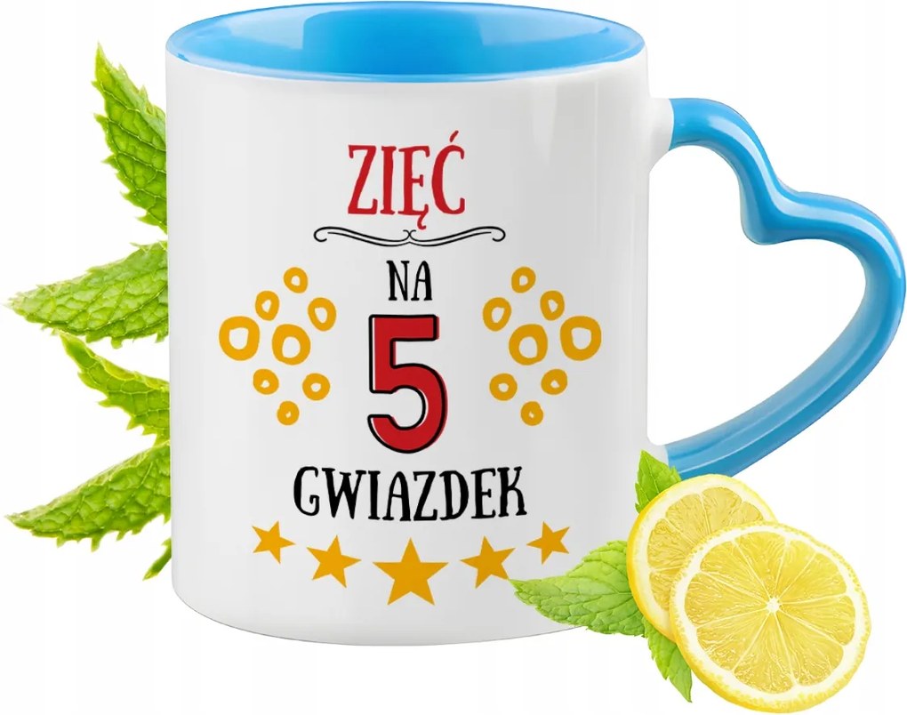 Vőnek Kék Bögre Szív Alakú Füllel Kávé Ajándék