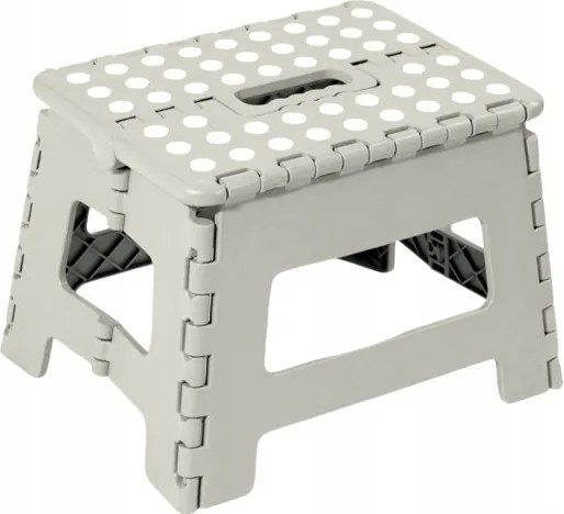 Smukee Összecsukható szék zsámoly 35 x 28,5 x 22 cm szürke 138