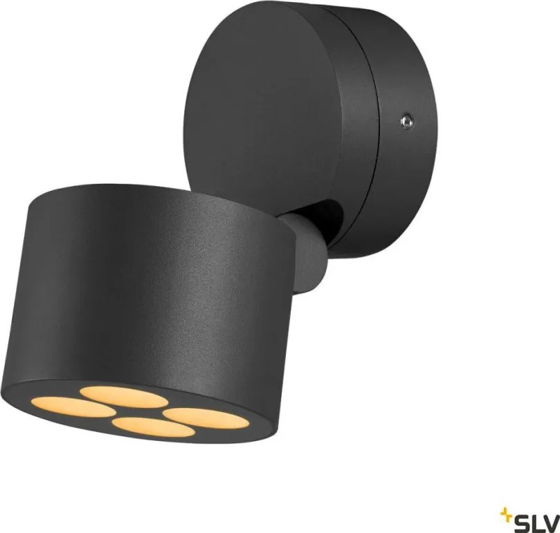 SLV 1007511 CUBE Modern Kültéri Fali Lámpa Antracit LED IP65
