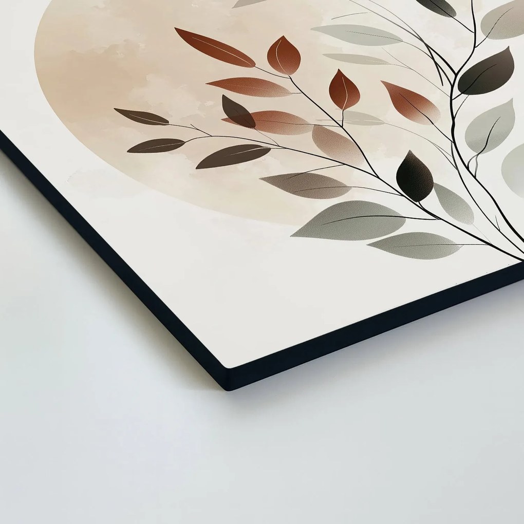 DUBLEZ | Fa boho kép - Levelek egy körben