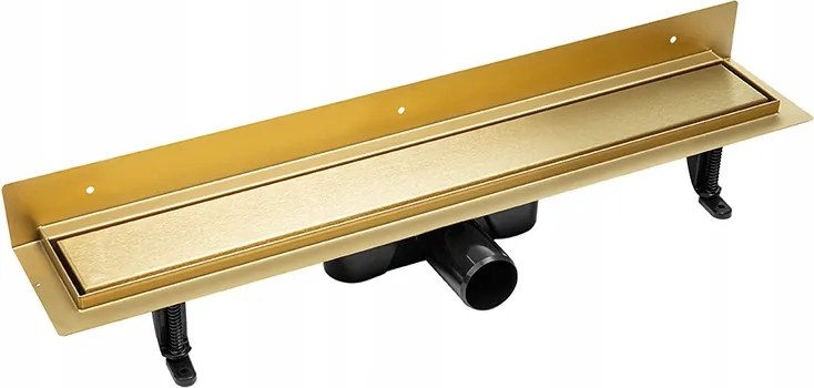 Fali Lineáris Lefolyó 90CM Arany Kétoldalas Panel Rozsdamentes Acél