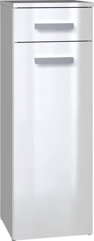 Nel V DS fürdőszoba szekrény, fényes fehér