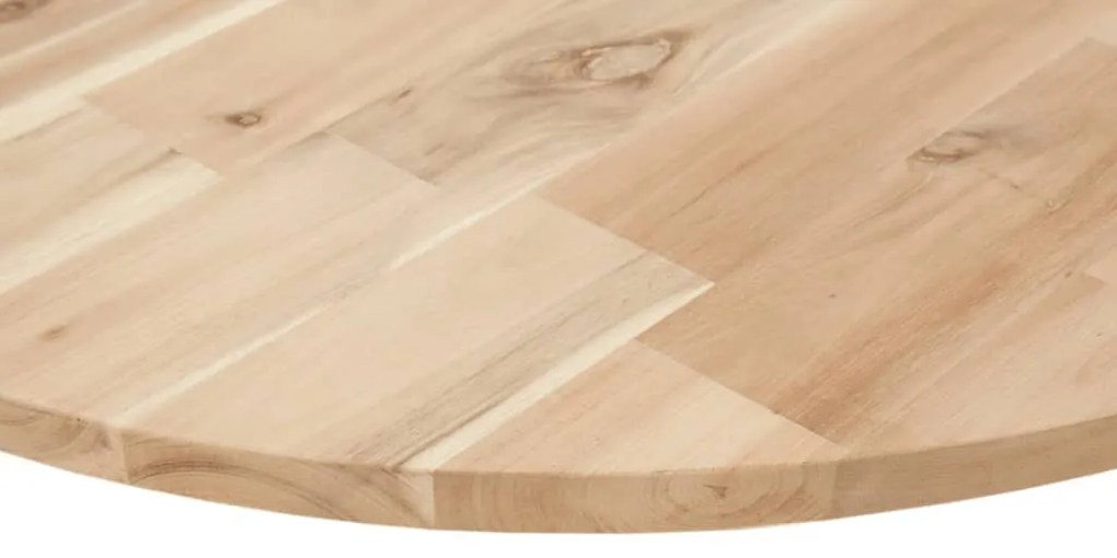 kerek tömör akácfa asztallap Ø90 x 2 cm